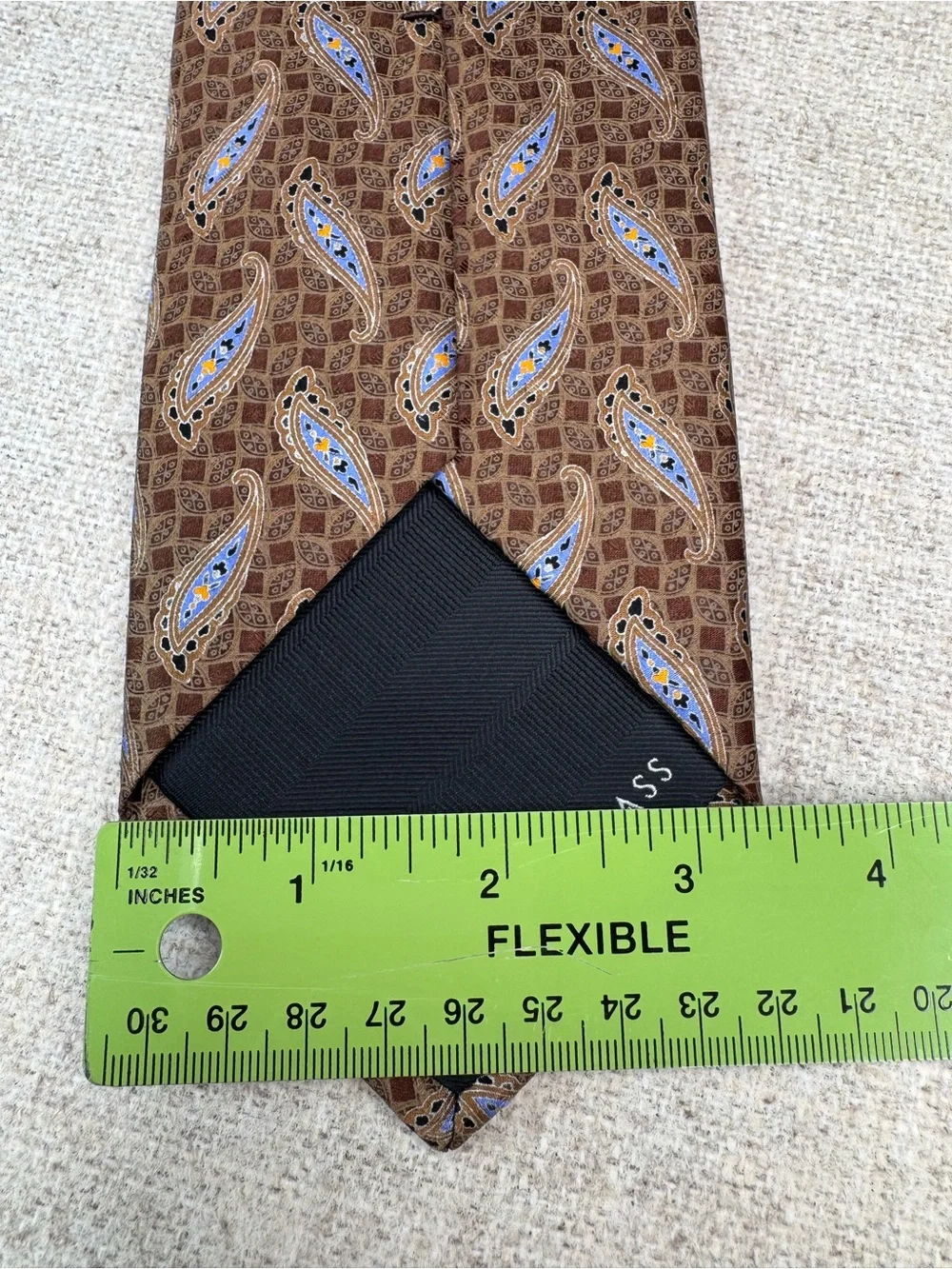 Robert Talbott Carmel‎ Best of Class Silk Tie hand-sewn paisley brown and blue